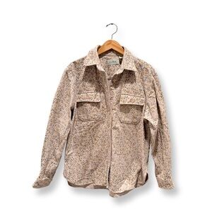 L.L. Bean Chamois Cloth Floral Button Down Shirt | Women’s M